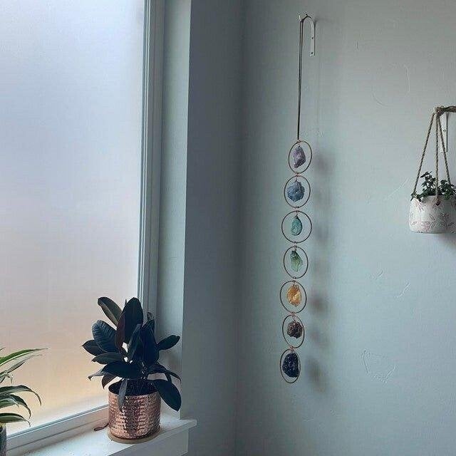 š„LAST DAY SALE 49% OFF-Raw Crystal 7 Chakra Gemstone Wall Decor