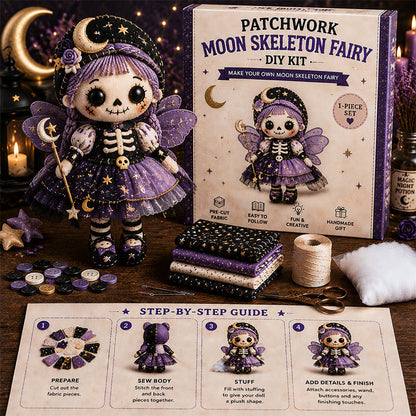 🔥Last Day 49% OFF🎃 Patchwork Skeleton Witch Girl DIY Kit