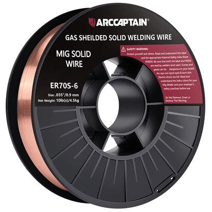 ARCCAPTAIN E71T-GS 10 Lbs Flux Core Welding Wire Non-GAS Mild Carbon Steel Welding Wire 0.035 inch