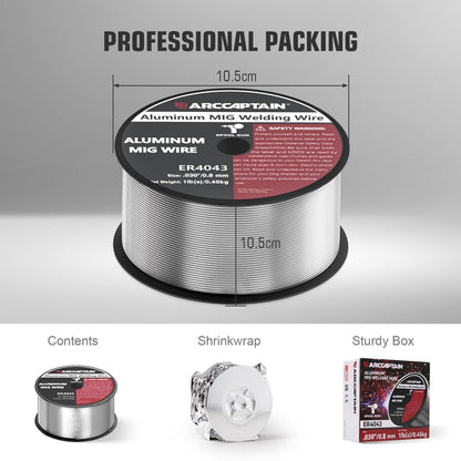 ARCCAPTAIN Aluminum Welding Wire 1 Pound Aluminum MIG Wire