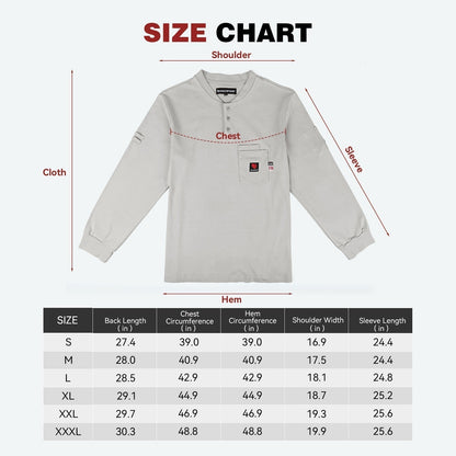 Arccaptain 100% Cotton FR Welding Shirt Long Sleeve Work Shirts