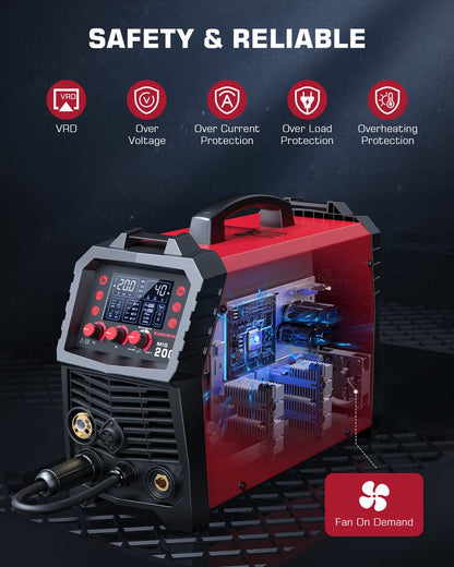 Used Multi Process MIG Welder Machine ARCCAPTAIN MIG200