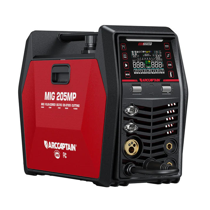 Arccaptain MIG205MP All-in-One Pulse MIG Welder and Cutter Combo