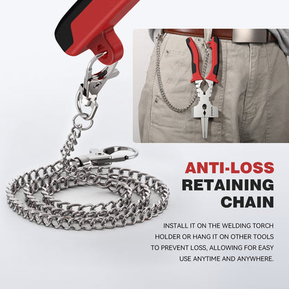 Arccaptain Upgraded MIG Pliers with Rentention Chain