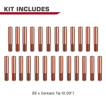 MIG Welding Contact Tips 25 Piece For Miller Millermatic