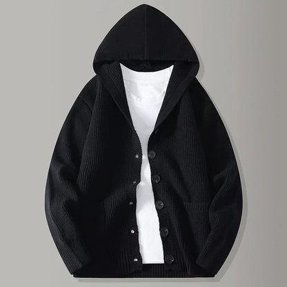 STIRLING HOODED KNIT CARDIGAN