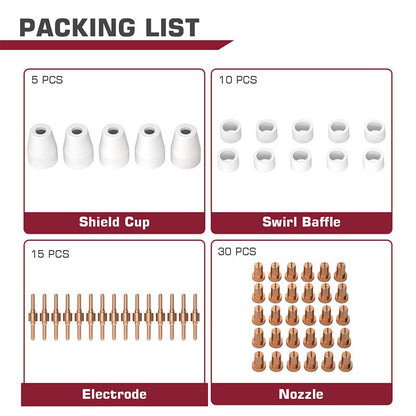 PT31 Plasma Cutter Consumables Kits Fit CUT50