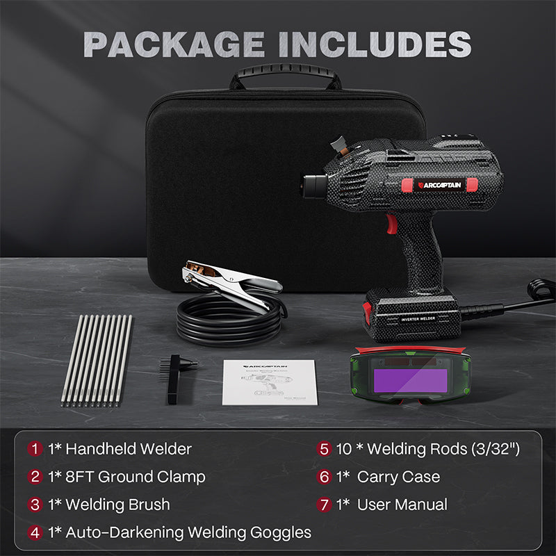 Arccaptain ARC120 Portable Handheld Welder 110V Stick Welder