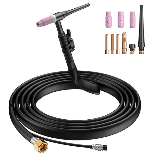 Arccaptain HF Air Cooled WP-17V TIG Torch for MIG205MP Welding Machine