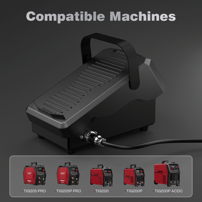 5-Pin Remote Amp Control with Strap Foot Pedal for TIG Welder