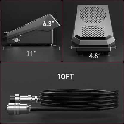 10 Ft Cable Remote Amp Control TIG Welder Foot Pedal
