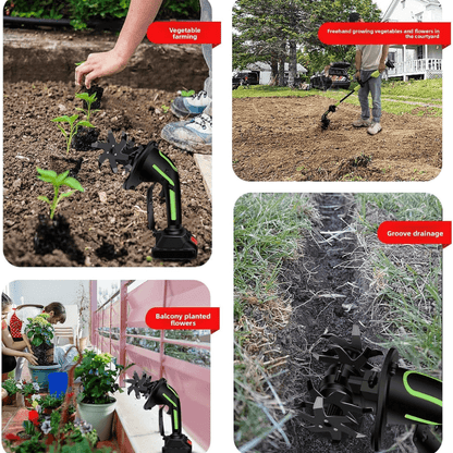 🔥Zavrlygoods™ Multifunctional 2-in-1 Cordless Tiller & Cultivator with Telescopic Pole