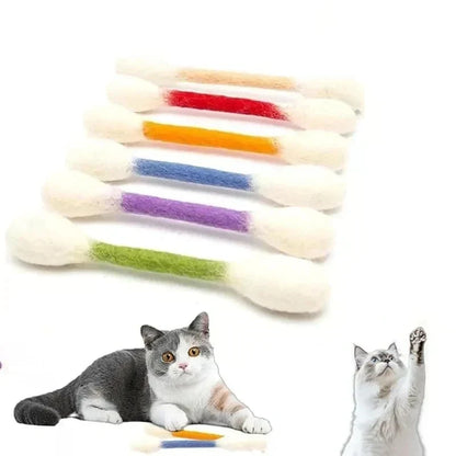 😻Interactive Swab Cat Toy with Catnip