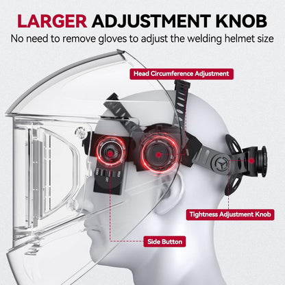 EXSpace X300 Welder Helmet with Side View Venom
