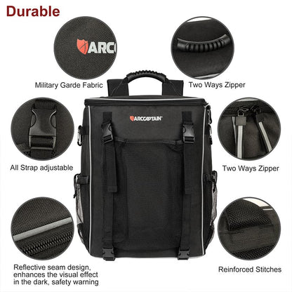 ARCCAPTAIN Welding Backpack Tool Bag Large Capacity Ultra Light Welding Helmet Backpack